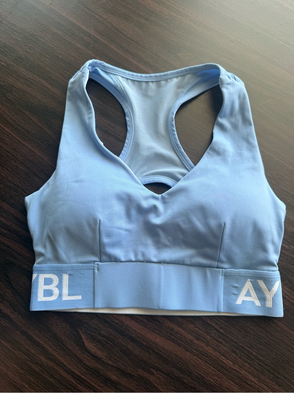 AYBL Light Blue Racerback Sports Bra